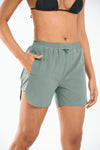 ALLZERO Women's Swim Board Shorts with Pockets Quick Dry for Beach Gym