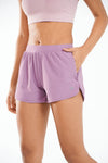 ALLZERO Women's 3" Feel Fit Running Shorts with Liner Pockets for Gym