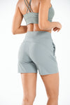 ALLZERO Women's Bermuda 6" Shorts with Pockets High Waisted for Yoga